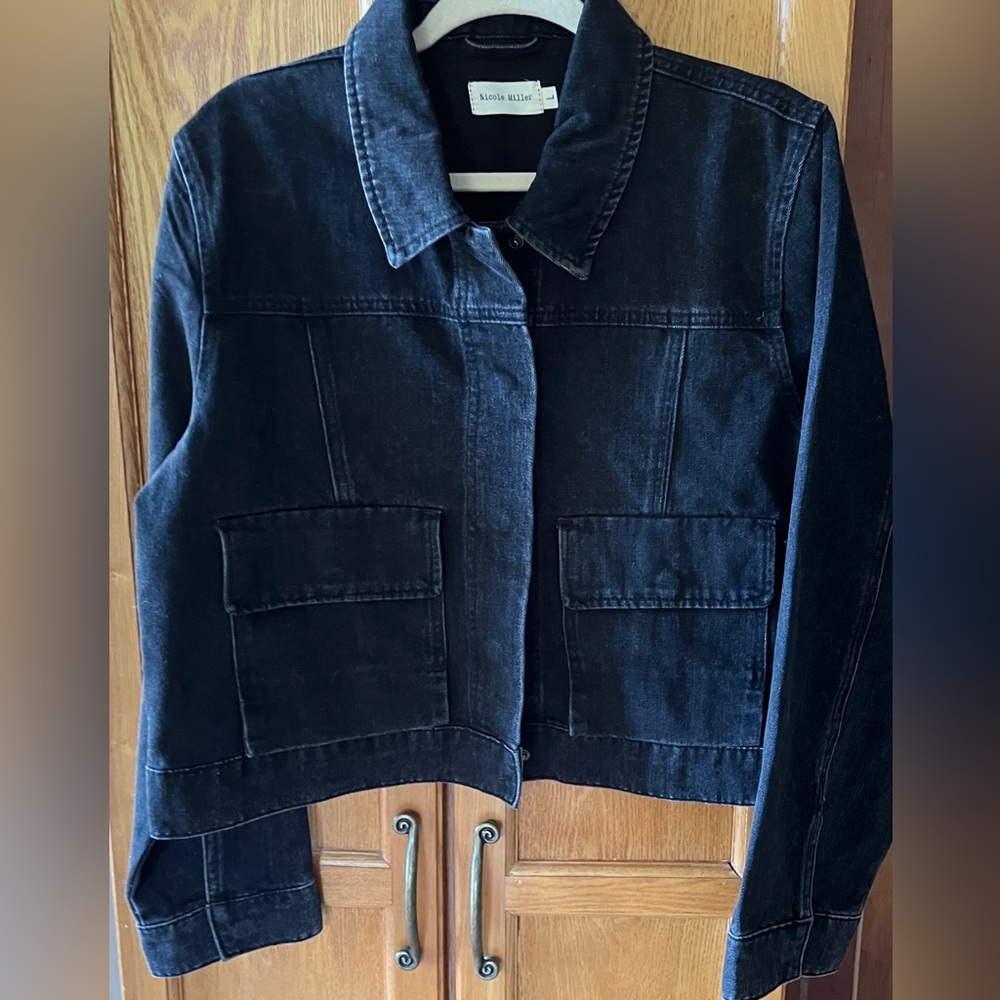 Nicole Miller Envelope Cargo Jeans Jacket